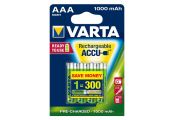 Pila Varta recargable Micro AAA lista para uso NiMH 1000 mAh - Blister 4