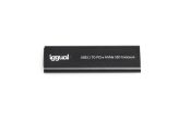 iggual Caja externa USB-C 3.1 SSD M.2 NVMe y SATA