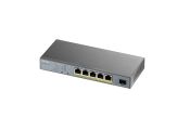 ZyXEL GS1350-6HP Switch 5xGB PoE 1xSFP 60W