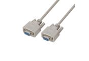 Aisens Cable Serie Null Modem DB9/H-DB9/H Beige 1m