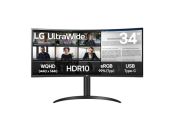 LG 34WR50QK-B monitor 34" WQHD 2xHDMI DP curvo