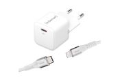 Intenso | Cargador pared GaN W30C USB-C|blanco